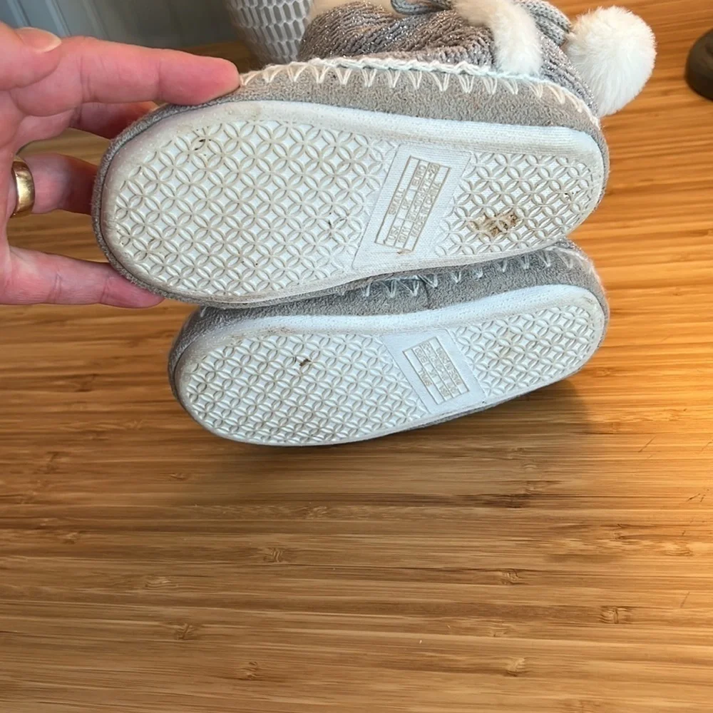 Toddler Faux Fur Sparkly Slippers
